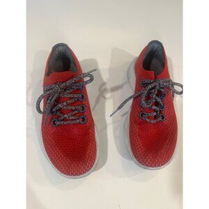 Allbirds Womens Tree Runners Red Lace-Up Sneakers Size 8